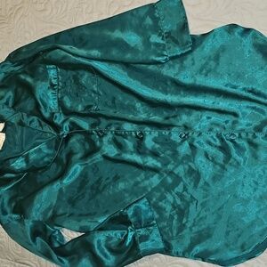 Victoria's Secret Green Satin Nightgown